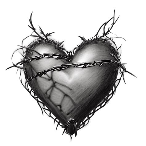 heart wrapped in barbed wire|barbed wire heart drawing.